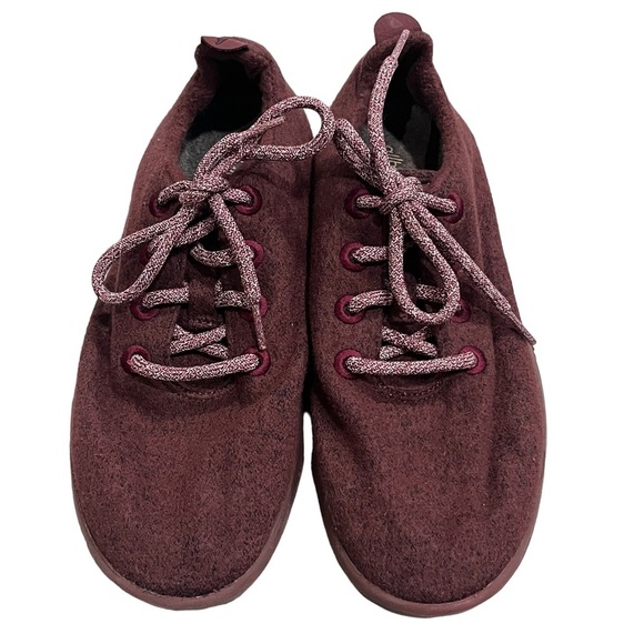 allbirds Shoes - Allbirds Burgundy Wool Runners Running Shoes Sneakers